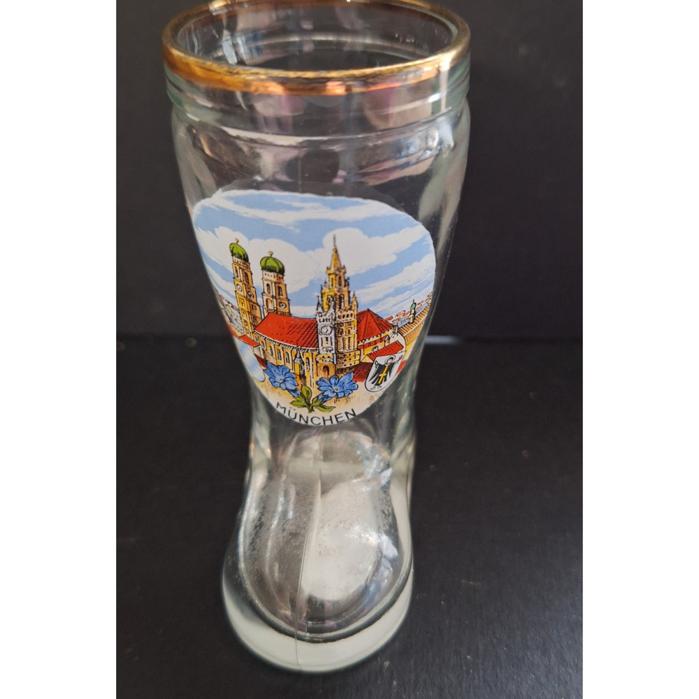 Vintage Germany Boot Shot Glass Munchen Estate Sale Find!